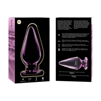 Nebula series by ibiza™ - modelo 4 anal plug vidro borosilicado 11 x 5 cm rosa nebula series by ibiza caliente. Pt