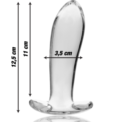 Nebula series by ibiza™ - modelo 5 anal plug vidro borosilicado 12,5 x 3,5 cm transparente nebula series by ibiza caliente. Pt
