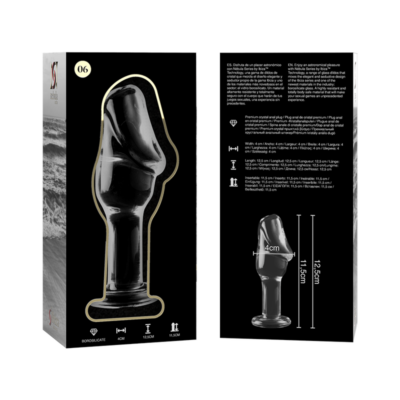 Nebula series by ibiza™ - modelo 6 anal plug vidro borosilicado 12,5 x 4 cm transparente nebula series by ibiza caliente. Pt