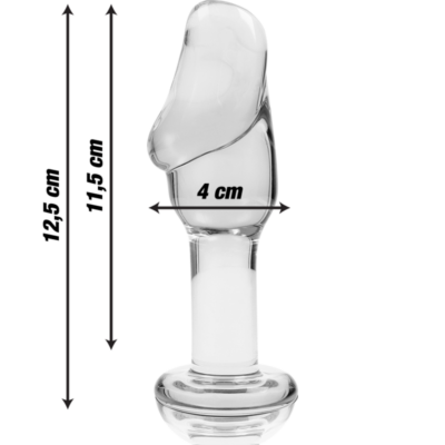 Nebula series by ibiza™ - modelo 6 anal plug vidro borosilicado 12,5 x 4 cm transparente nebula series by ibiza caliente. Pt