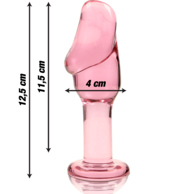 Nebula series by ibiza™ - modelo 6 plug anal vidro borosilicado 12,5 x 4 cm rosa nebula series by ibiza caliente. Pt
