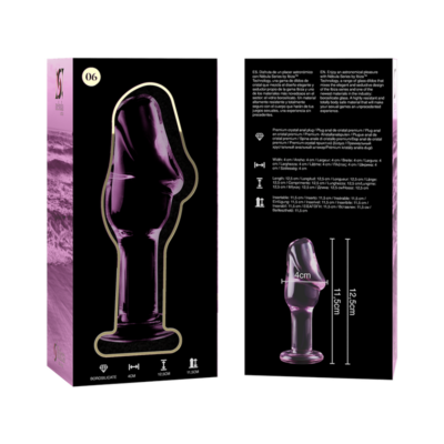 Nebula series by ibiza™ - modelo 6 plug anal vidro borosilicado 12,5 x 4 cm rosa nebula series by ibiza caliente. Pt
