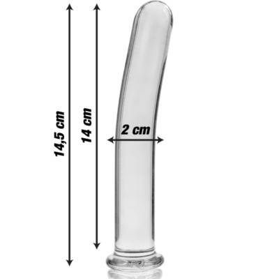 Nebula series by ibiza™ - modelo 8 dildo vidro borosilicado 14,5 x 2 cm transparente nebula series by ibiza caliente. Pt