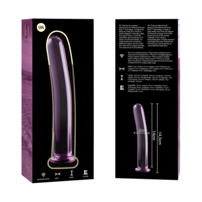 Nebula series by ibiza™ - modelo 8 dildo vidro borosilicado 14,5 x 2 cm rosa nebula series by ibiza caliente. Pt