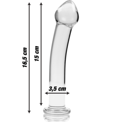 Nebula series by ibiza™ - modelo 11 dildo vidro borosilicado 16 x 3 cm transparente nebula series by ibiza caliente. Pt