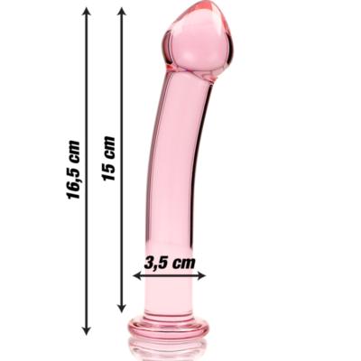 Nebula series by ibiza™ - modelo 11 dildo vidro borosilicado 16 x 3 cm rosa nebula series by ibiza caliente. Pt
