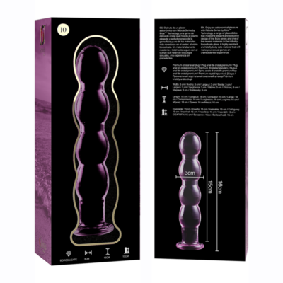 Nebula series by ibiza™ - modelo 10 dildo vidro borosilicado 16,5 x 3,5 cm rosa nebula series by ibiza caliente. Pt