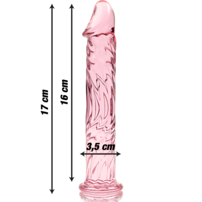 Nebula series by ibiza™ - modelo 12 dildo vidro borosilicado 17 x 3,5 cm rosa nebula series by ibiza caliente. Pt