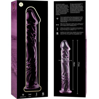 Nebula series by ibiza™ - modelo 12 dildo vidro borosilicado 17 x 3,5 cm rosa nebula series by ibiza caliente. Pt