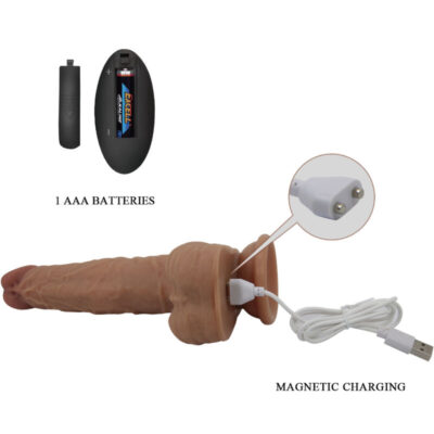 Bonito amor - dildo jonathan silicone 3 vibração + 3 funções de impulso controle remoto 21 cm pretty love high grade caliente. Pt