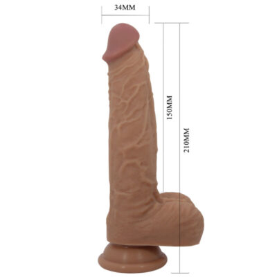 Bonito amor - dildo jonathan silicone 3 vibração + 3 funções de impulso controle remoto 21 cm pretty love high grade caliente. Pt
