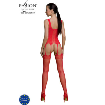 Alternative view of paixão - coleção eco bodystocking eco bs007 vermelho