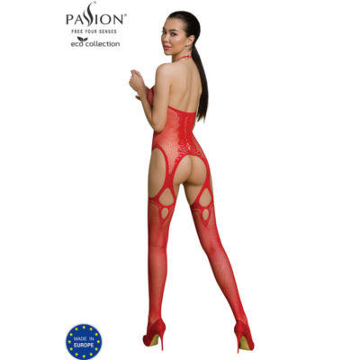Alternative view of paixão - coleção eco bodystocking eco bs013 vermelho