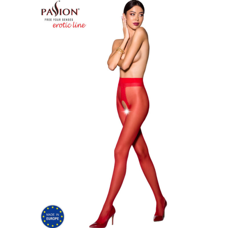 Passion - tiopen 007 stocking red 1/2 (20 den) passion woman garter & stock caliente. Pt