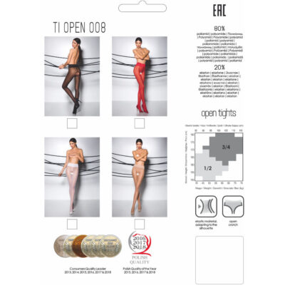 Paixão - meia tiopen 008 preta 3/4 (30 den) passion woman garter & stock caliente. Pt