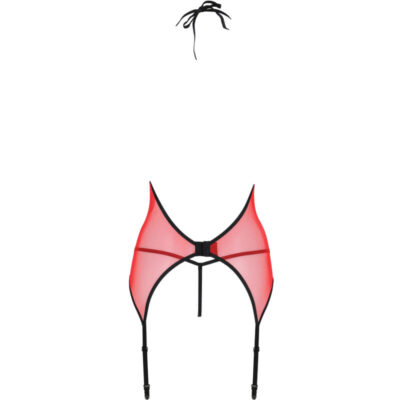 Paixão - peonia corset linha erótica vermelho s/m passion woman corsets caliente. Pt