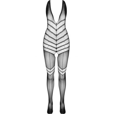 Passion - bs100 bodystocking preto tamanho único passion woman bodystockings caliente. Pt