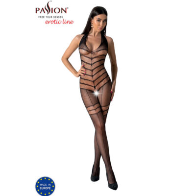 Passion - bs100 bodystocking preto tamanho único passion woman bodystockings caliente. Pt