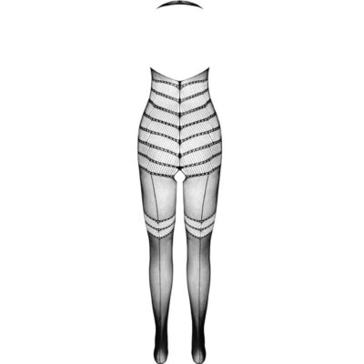 Passion - bs100 bodystocking preto tamanho único passion woman bodystockings caliente. Pt