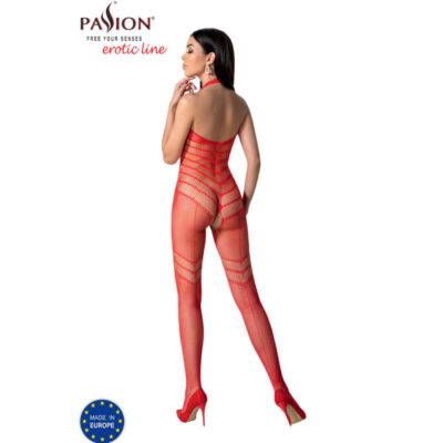 Paixão - bs100 bodystocking vermelho tamanho único passion woman bodystockings caliente. Pt