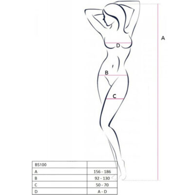 Passion - bs100 bodystocking branco tamanho único passion woman bodystockings caliente. Pt