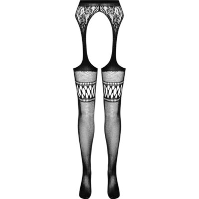 Passion - s026 tira calça preta tamanho único passion woman garter & stock caliente. Pt