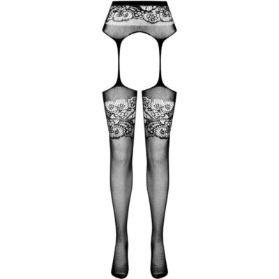 Passion - s029 tira calça preta tamanho único passion woman garter & stock caliente. Pt