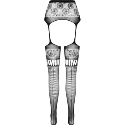 Passion - s030 tira calça preta tamanho único passion woman garter & stock caliente. Pt