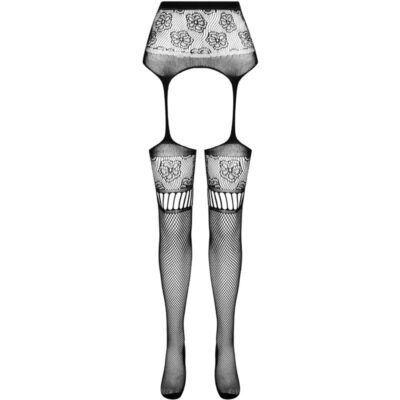 Passion - s030 tira calça preta tamanho único passion woman garter & stock caliente. Pt