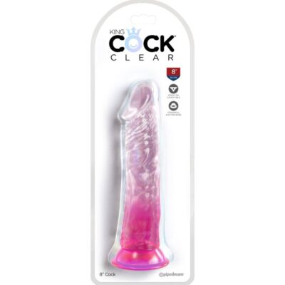 Alternative view of KING COCK CLEAR - PÊNIS REALISTA  19,7 CM ROSA