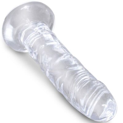 King cock clear - pênis realista 15,5 cm transparente king cock caliente. Pt