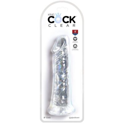 King cock clear - pênis realista 19,7 cm transparente king cock caliente. Pt