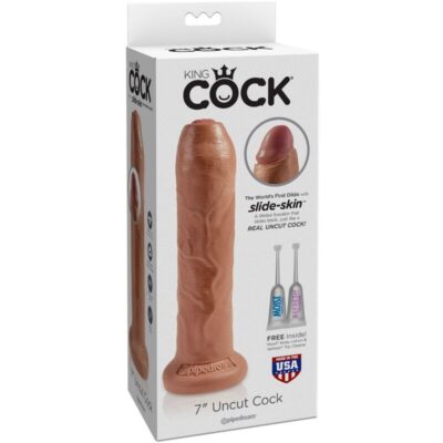 KING COCK - PÊNIS REALÍSTICO SEM CORTES 17,8 CM CARAMELO 5 King cock - pênis realístico sem cortes 17,8 cm caramelo king cock caliente. Pt