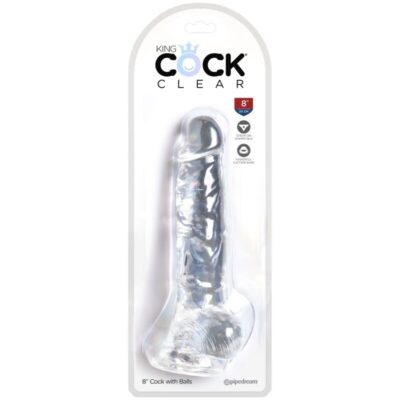 KING COCK CLEAR - PÊNIS REALISTACOM BOLAS 16,5 CM TRANSPARENTE 9 King cock clear - pênis realista com bolas 16,5 cm transparente king cock caliente. Pt