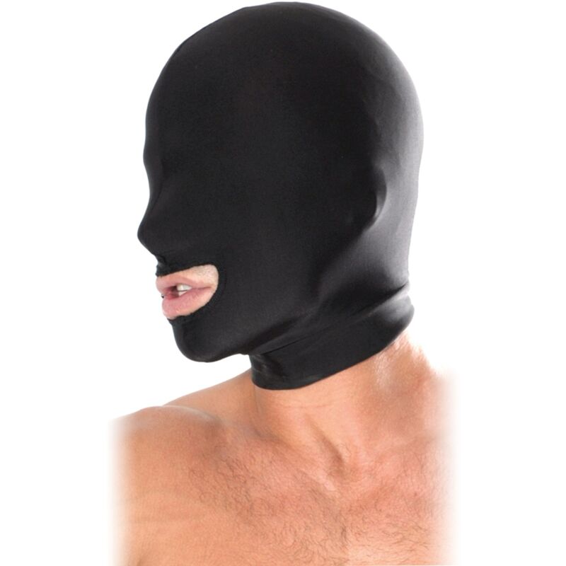 FETISH FANTASY SERIES - CAPUZ DE BOCA ABERTA PRETO 1 Fetish fantasy series - capuz de boca aberta preto