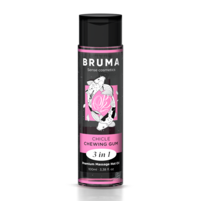 BRUMA™ - ÓLEO DE MASSAGEM PREMIUM EFEITO CALOR SABOR GOMA 3 EM 1