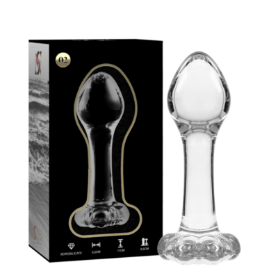 Alternative view of NEBULA SERIES BY IBIZA&trade; - MODELO 2 ANAL PLUG VIDRO BOROSILICADO 11 X 3,5 CM TRANSPARENTE