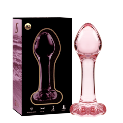 Alternative view of NEBULA SERIES BY IBIZA&trade; - MODELO 2 PLUG ANAL VIDRO BOROSILICADO 11 X 3,5 CM ROSA