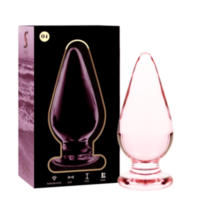 Alternative view of NEBULA SERIES BY IBIZA&trade; - MODELO 4 ANAL PLUG VIDRO BOROSILICADO 11 X 5 CM ROSA