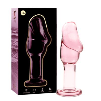 Alternative view of NEBULA SERIES BY IBIZA&trade; - MODELO 6 PLUG ANAL VIDRO BOROSILICADO 12,5 X 4 CM ROSA