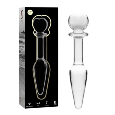 Alternative view of NEBULA SERIES BY IBIZA&trade; - MODELO 7 ANAL PLUG VIDRO BOROSILICADO 13,5 X 3 CM TRANSPARENTE