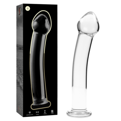 Alternative view of NEBULA SERIES BY IBIZA&trade; - MODELO 11 DILDO VIDRO BOROSILICADO 16 X 3 CM TRANSPARENTE