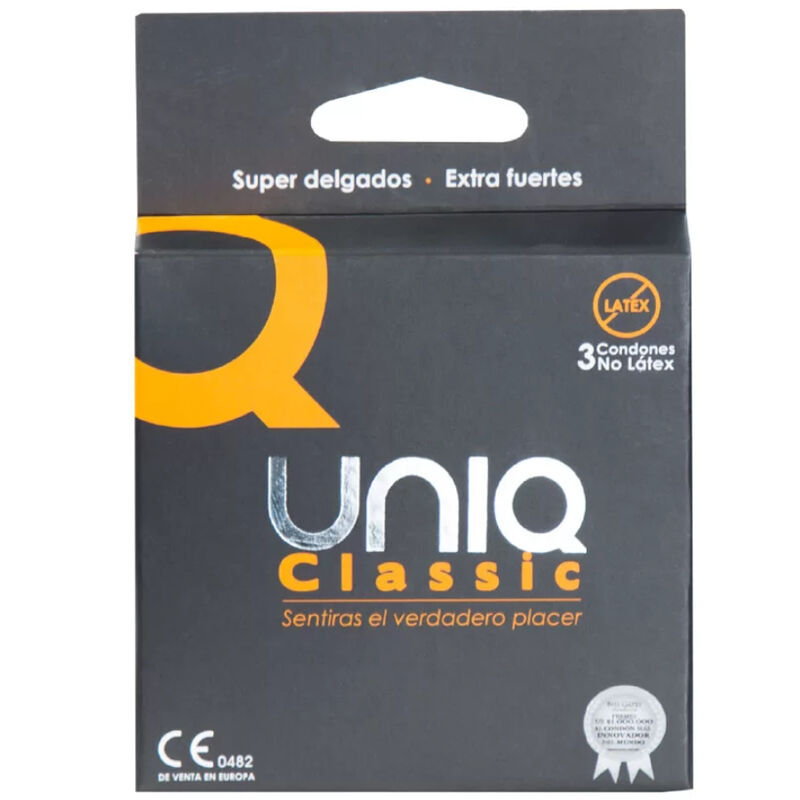 Uniq - classic sem látex preservativos 3 unidades uniq caliente. Pt