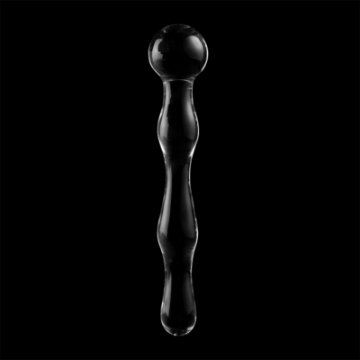 Nebula series by ibiza - modelo 13 dildo vidro borosilicado 18 x 3,5 cm transparente nebula series by ibiza caliente. Pt