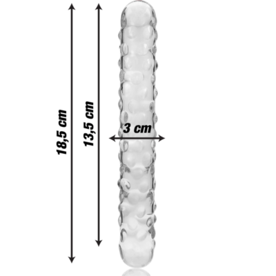 Nebula series by ibiza - modelo 15 dildo vidro borosilicado 18,5 x 3 cm transparente nebula series by ibiza caliente. Pt