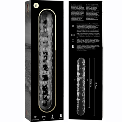 Nebula series by ibiza - modelo 15 dildo vidro borosilicado 18,5 x 3 cm transparente nebula series by ibiza caliente. Pt
