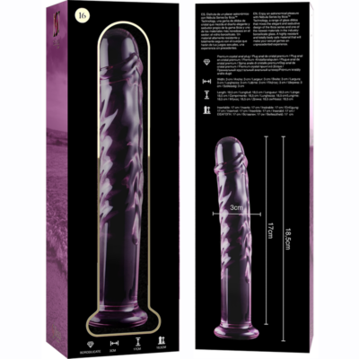 Nebula series by ibiza - modelo 16 dildo vidro borosilicado 18,5 x 3 cm rosa nebula series by ibiza caliente. Pt
