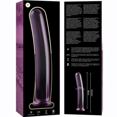Nebula series by ibiza - modelo 17 dildo vidro borosilicado 18,5 x 3 cm rosa nebula series by ibiza caliente. Pt