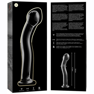 Série nebula by ibiza - modelo 18 dildo vidro borosilicado 18,5 x 3,5 cm transparente nebula series by ibiza caliente. Pt