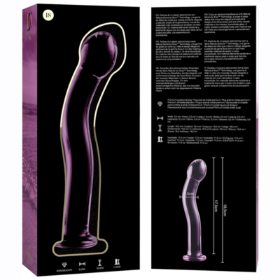 Nebula series by ibiza - modelo 18 dildo vidro borosilicado 18,5 x 3,5 cm rosa nebula series by ibiza caliente. Pt